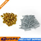 Pack of 50 Hucks & Collars for Peterbilt 379 (1/4" Large Flange)