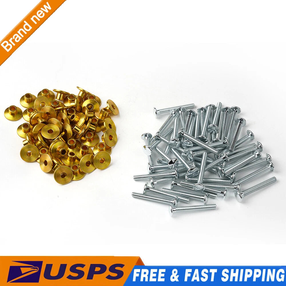 Pack of 50 Hucks & Collars for Peterbilt 379 (1/4" Large Flange)