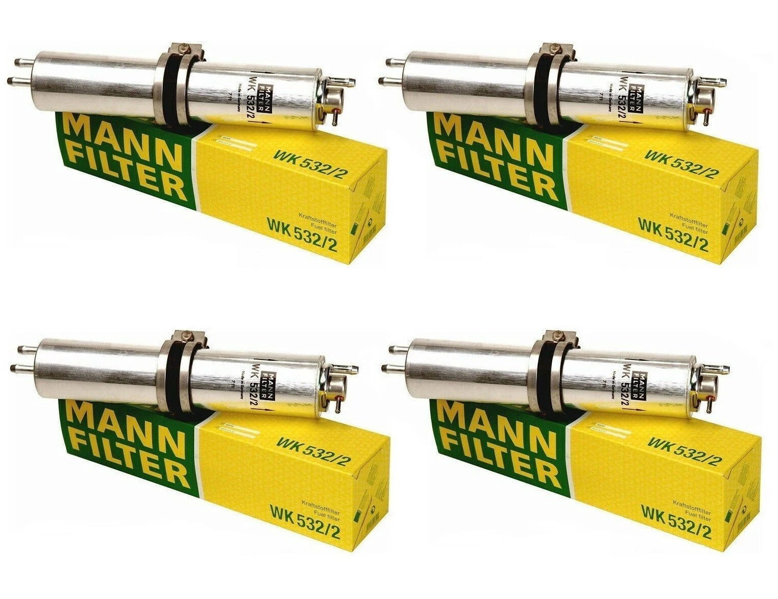 Set of 4 Fuel Filters for BMW E65 E66 745i 745Li 750i 750Li (2002–2008)