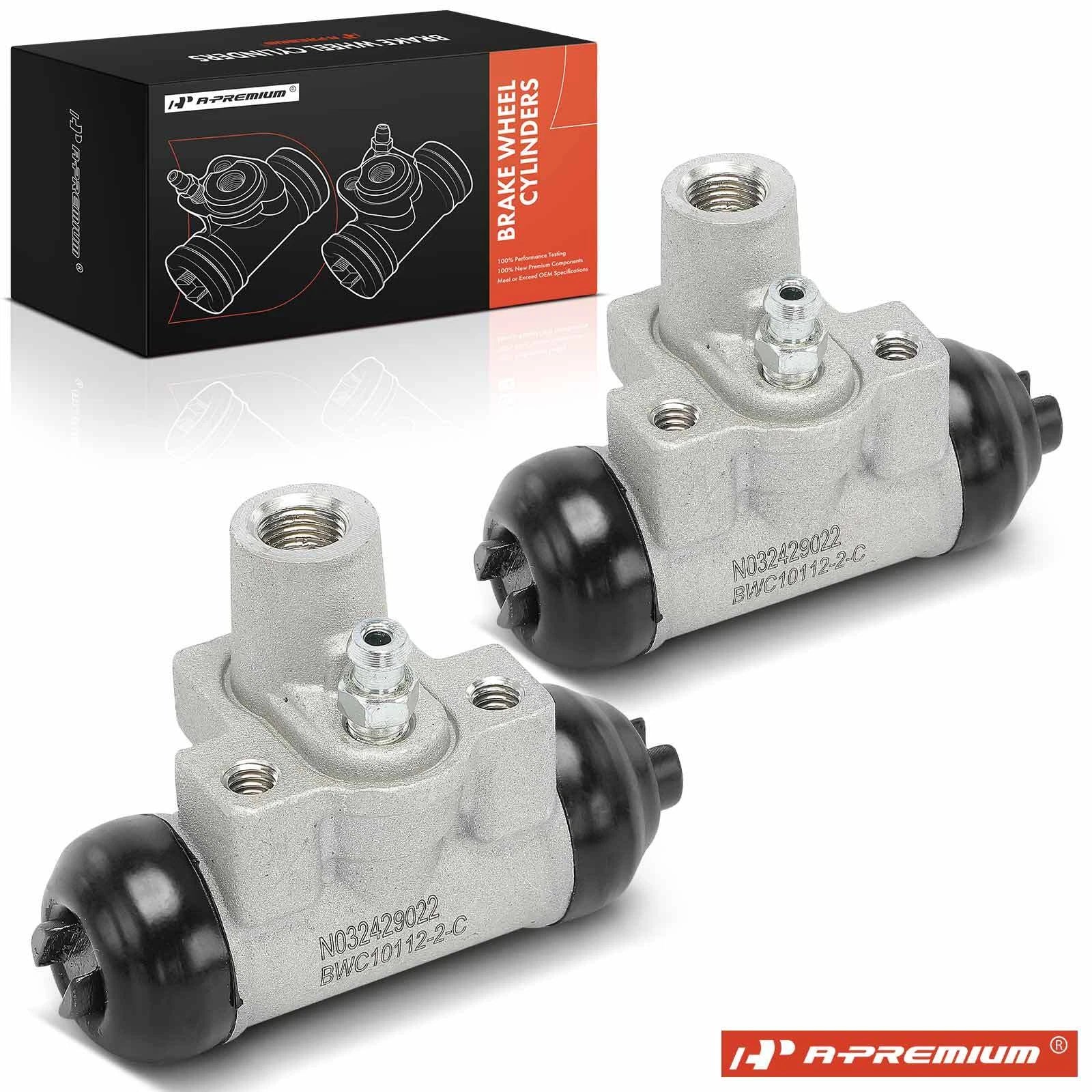 2X Front Drum Brake Wheel Cylinder for Honda Insight (2000–2006)
