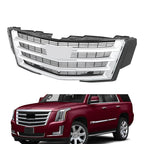 Grill for Cadillac Escalade (2015â2020) Silver Gray Center Mesh