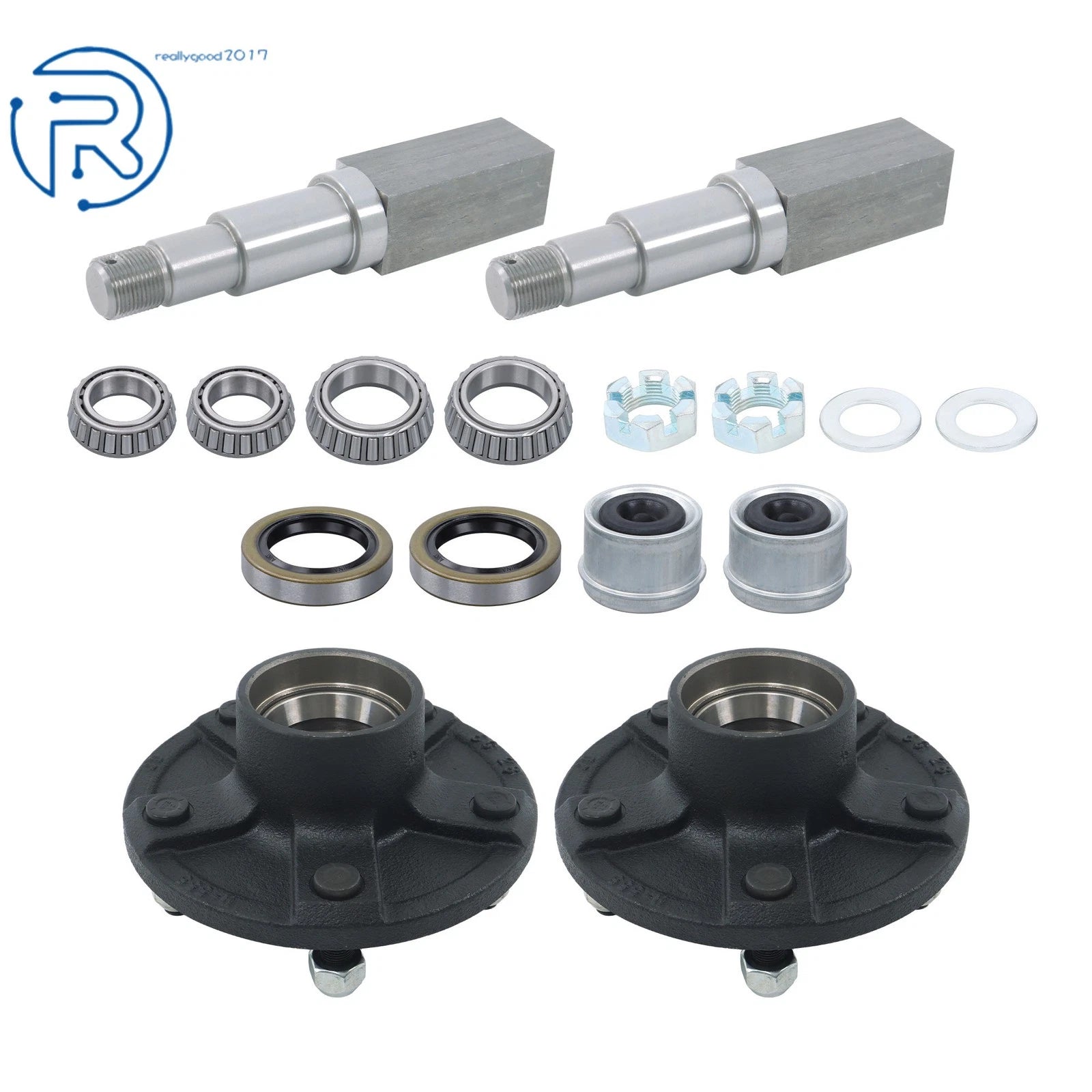 Trailer Axle Kit 3500# Square Spindle for Camper RV (Idler Hub #84)