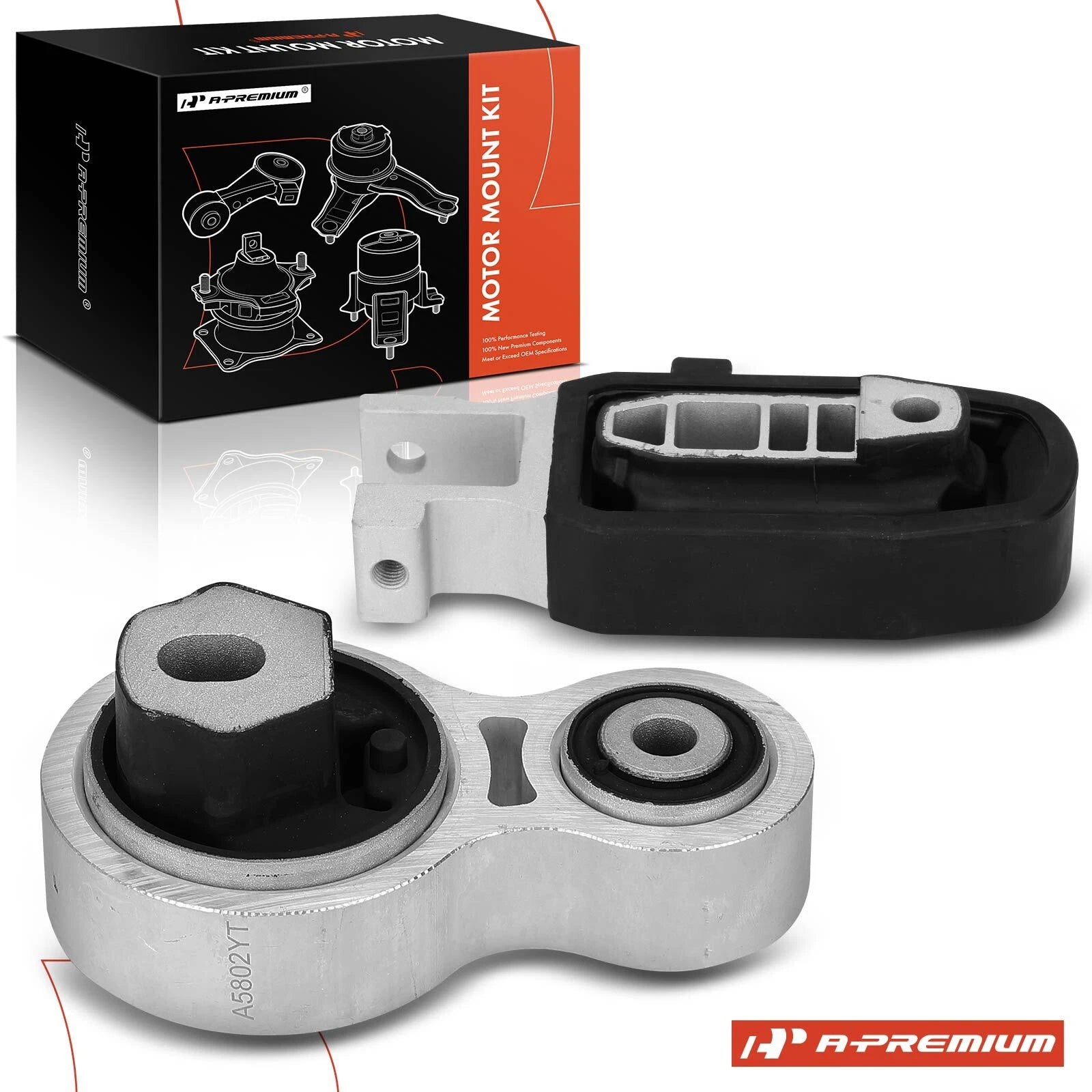 2X Lower Engine Torque Strut Mount for Ford Edge, Lincoln MKX (2015–2018)