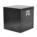 Steel Tool Box for Pickup Truck (18"x18"x18") - Black with Lock & Key