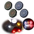 Set of 2 Amber LED Bullet Shape Turn Signal Lights for Harley Davidson