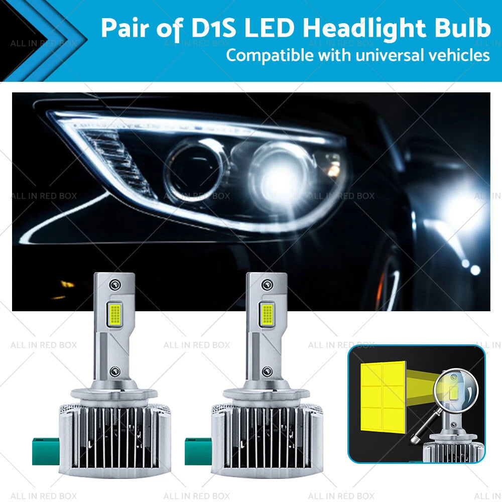 HID Xenon D1S D1R D1C LED Headlight Bulbs 180W for 6000K Conversion