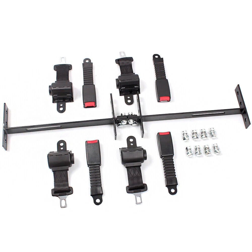 Set of 4 Retractable Seat Belts for Club Car Golf Cart