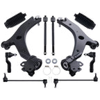 10x Front Lower Control Arm + Ball Joint Tie Rod Ends for Mazda 3 (2007–2009) Turbo