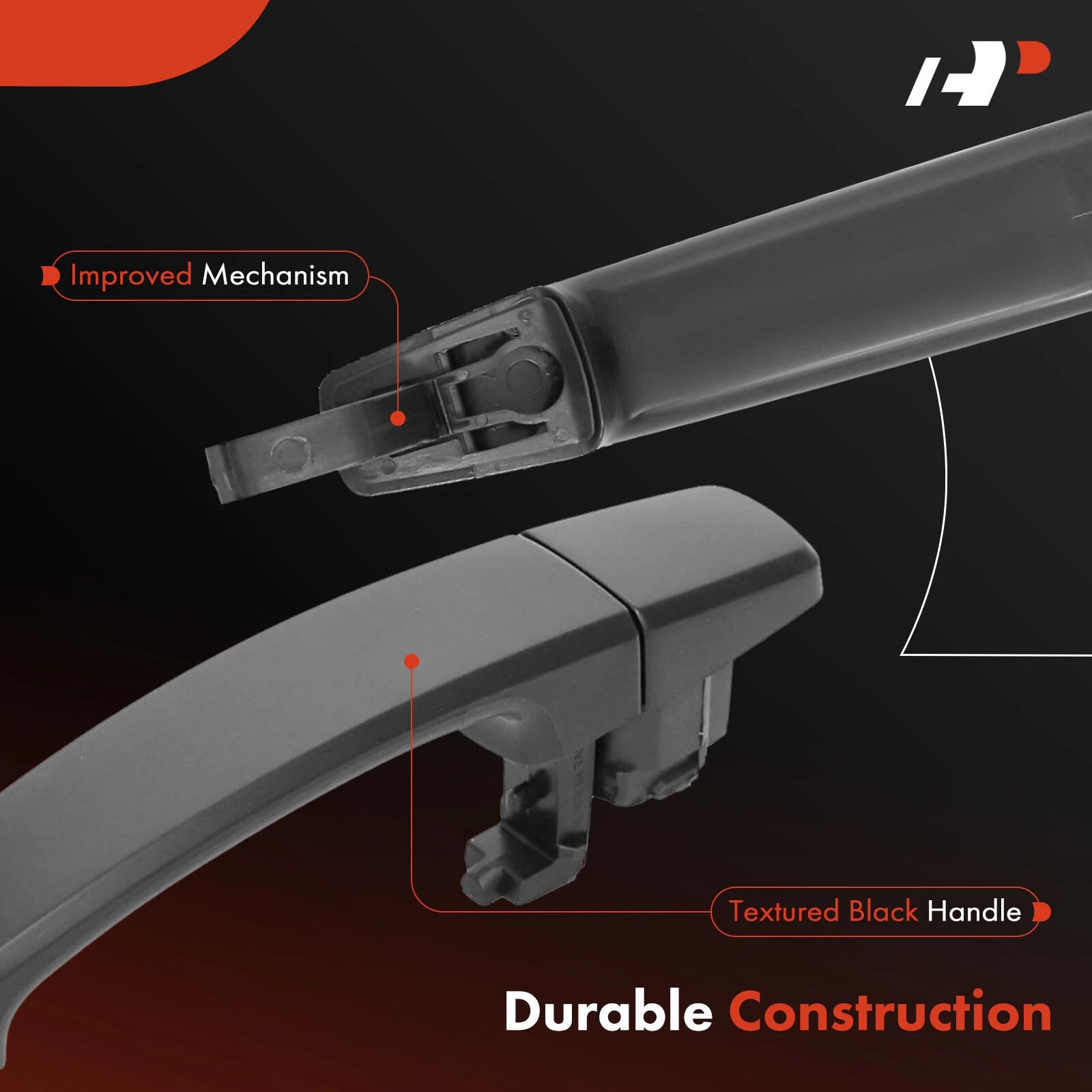 Black Exterior Door Handle for Chevy Malibu (2013–2015) Cruze (2011–2015)
