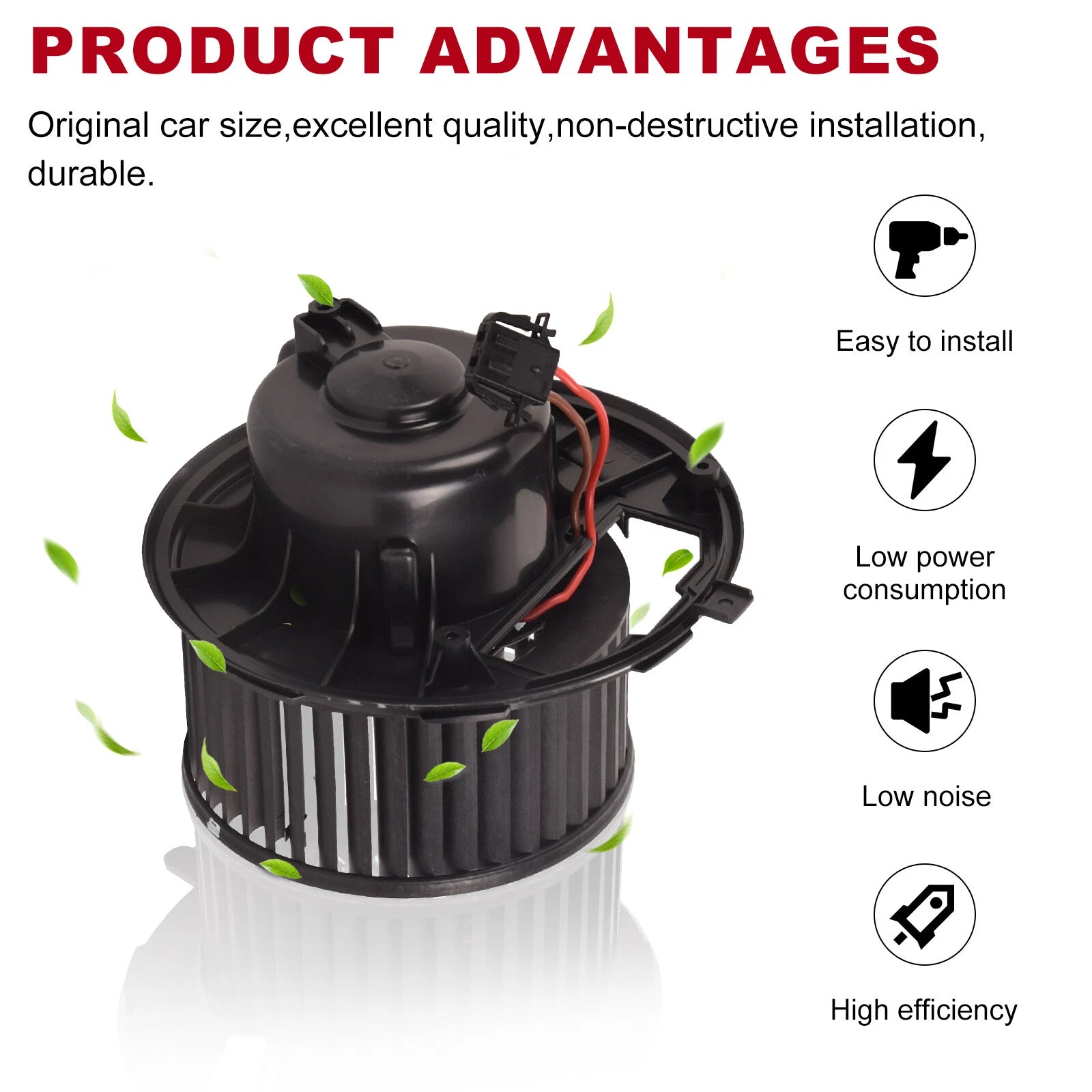 A/C Blower Motor with Fan Cage for Audi VW