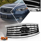 Grille for Infiniti JX35 QX60 (2013–2015) Horizontal Slats w/Badge Slot
