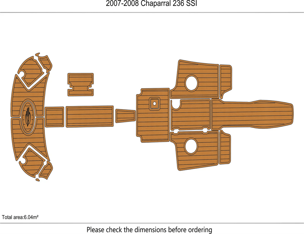 EVA Foam Pad Floor for Chaparral 236 SSI (2007)