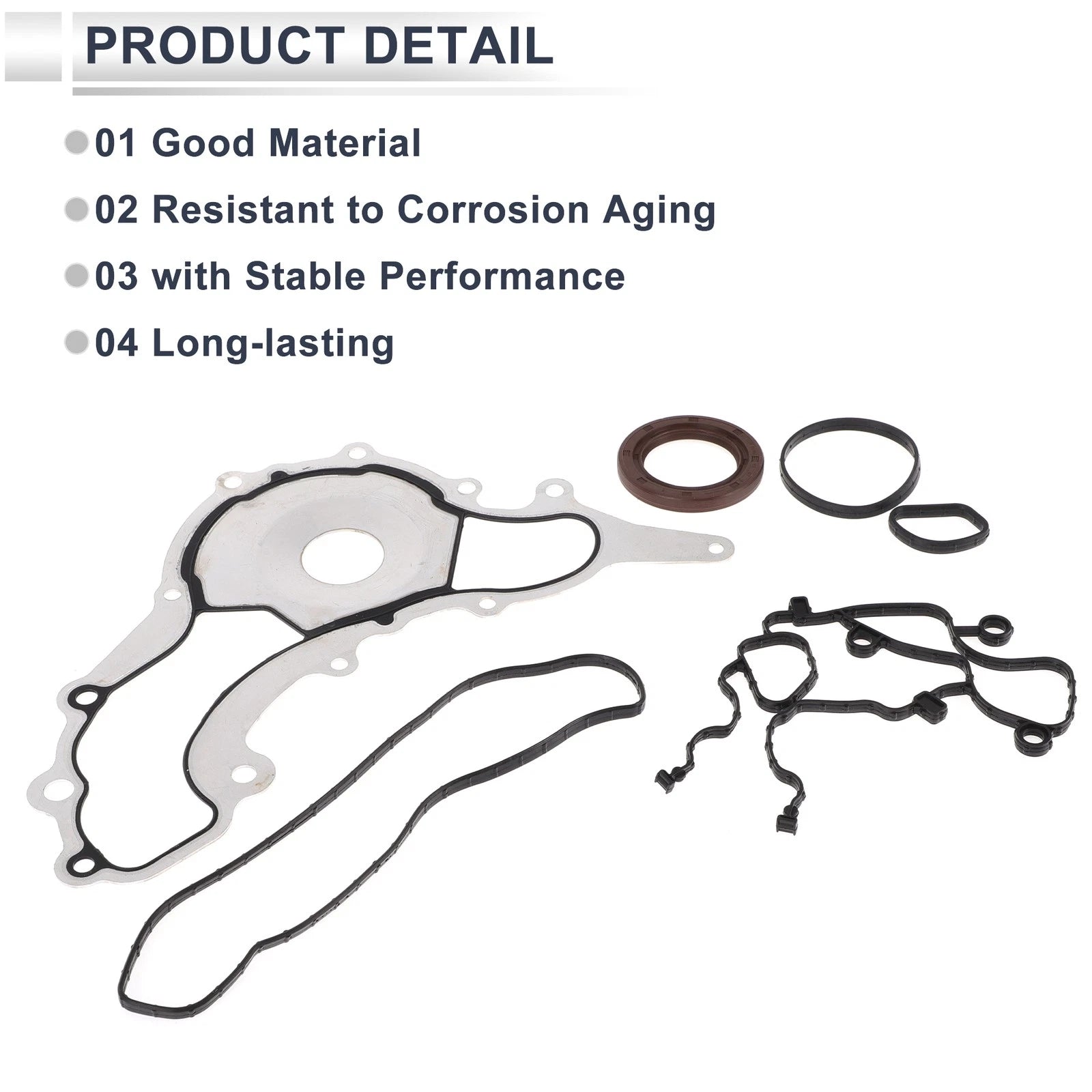 Engine Timing Cover Gasket Set for Dodge Challenger (2011–2016) 3.6L 3.2L