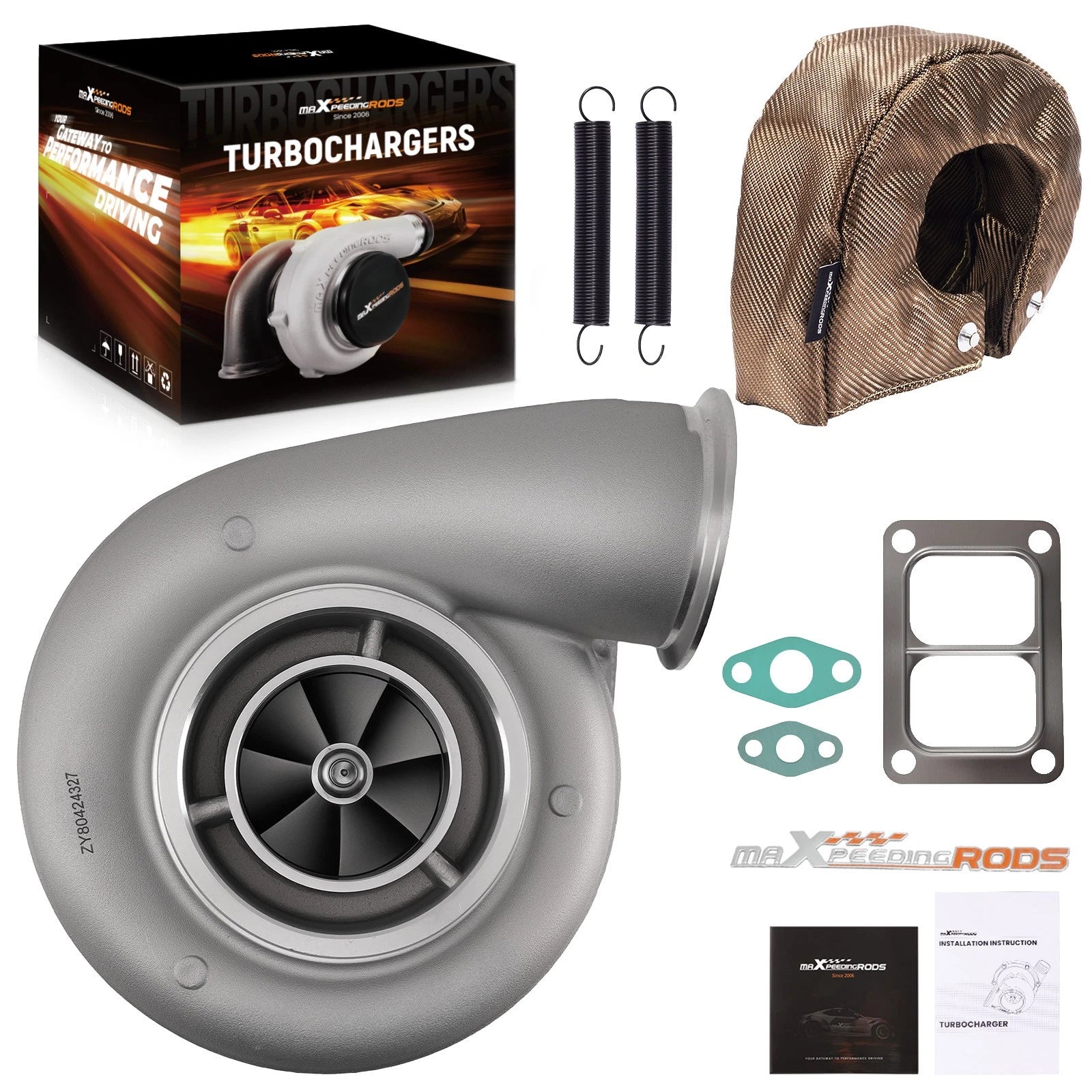 S400SX4 Turbocharger + Titanium Heat Shield for DDC-MTU Navistar Series 60 (2000–2008)