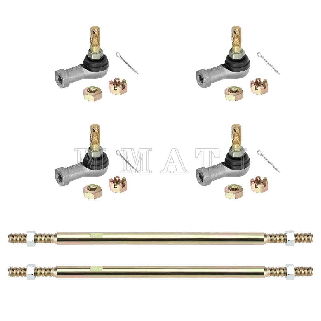 2 Tie Rod & End Ball Joint for Polaris Trail Blazer Big Boss 250 (1989–1992) 5020478