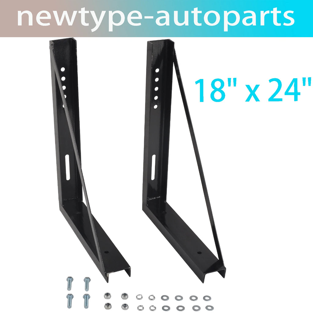 Set of 2 Steel Mounting Brackets for Truck Tool Box
