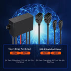 4 Port USB C Fast Charger for Marine and Automotive (DC 8-32V 12V 24V)