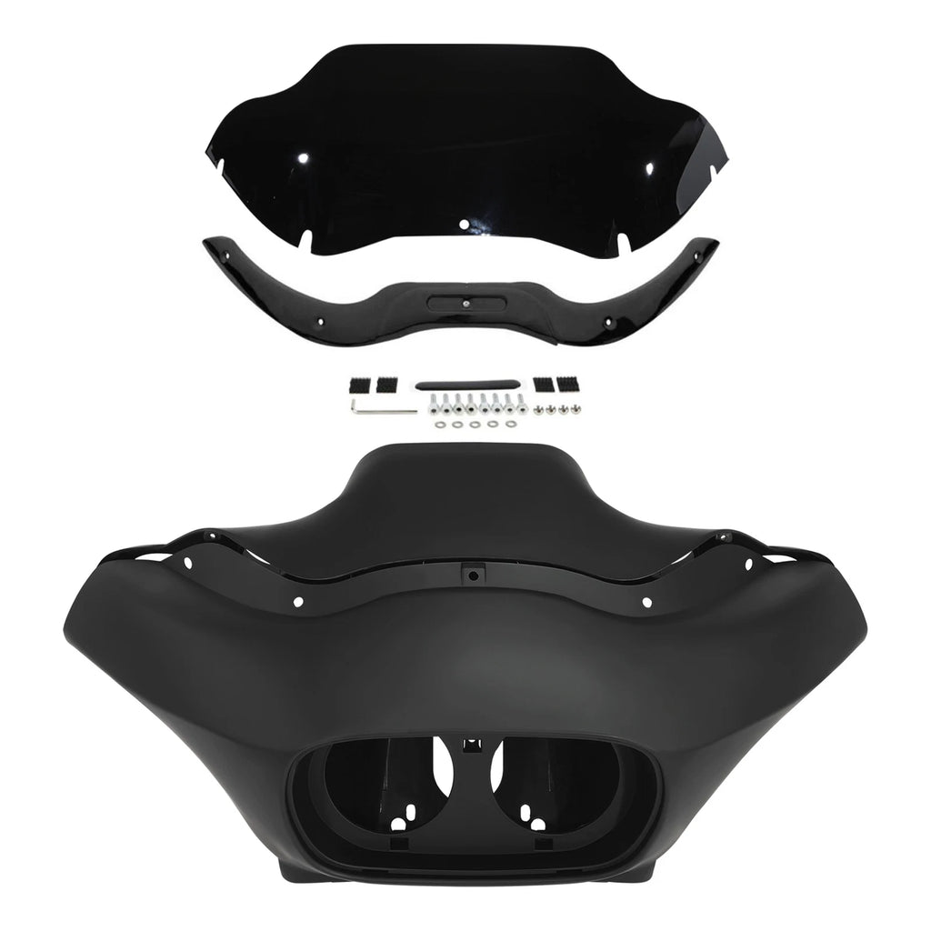 Matt Inner Outer Fairing & Windshield & Trim for Harley Touring Road Glide (2004–2013)