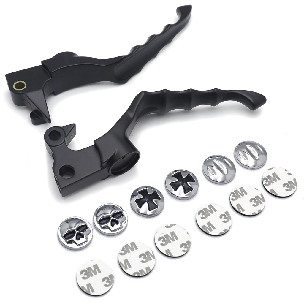 Black Skull Zombie Brake Lever for Harley Forty Eight XL1200X Iron 883 XL883N