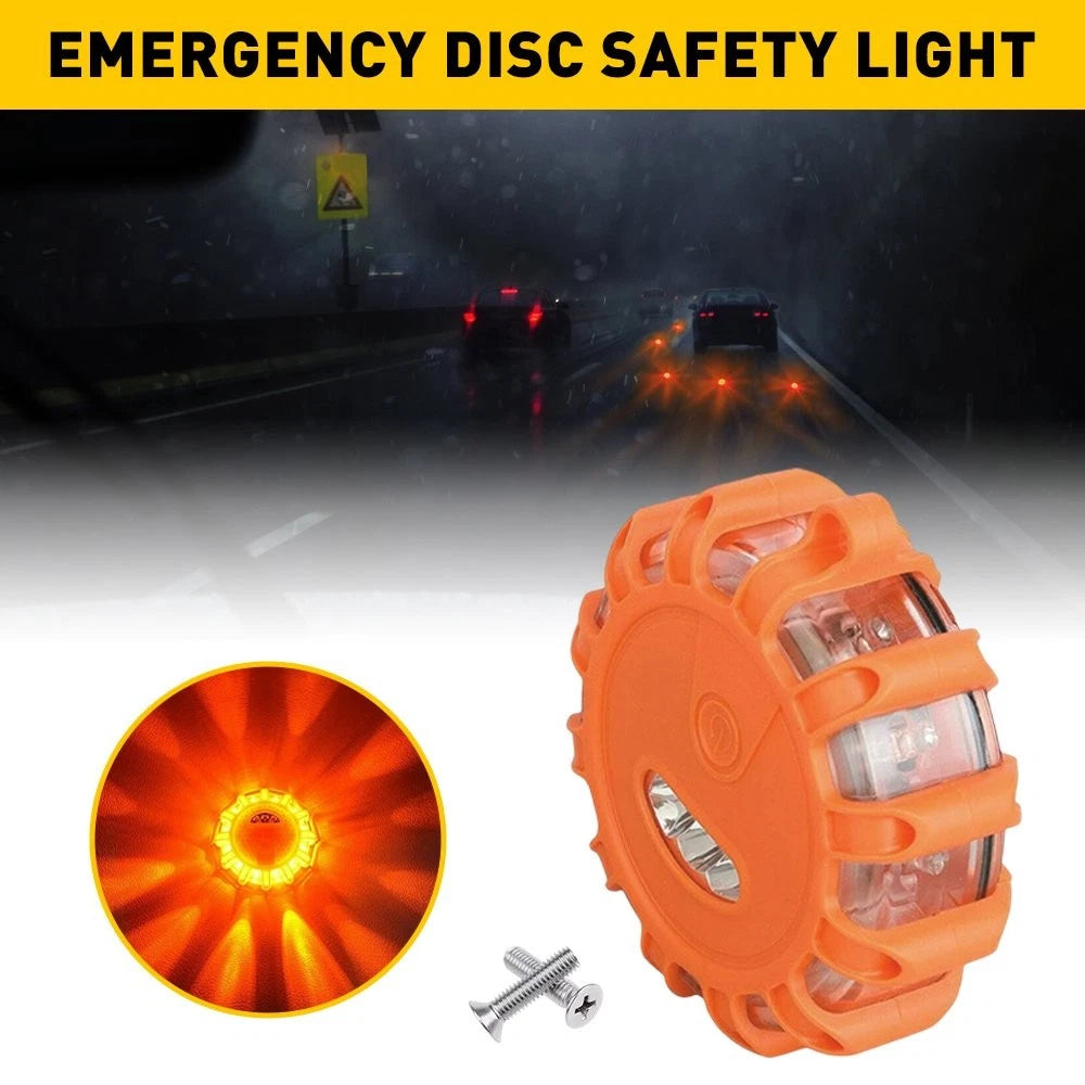 LED Road Flares Emergency Disc Safety Light for Universal Use (2010–2023)