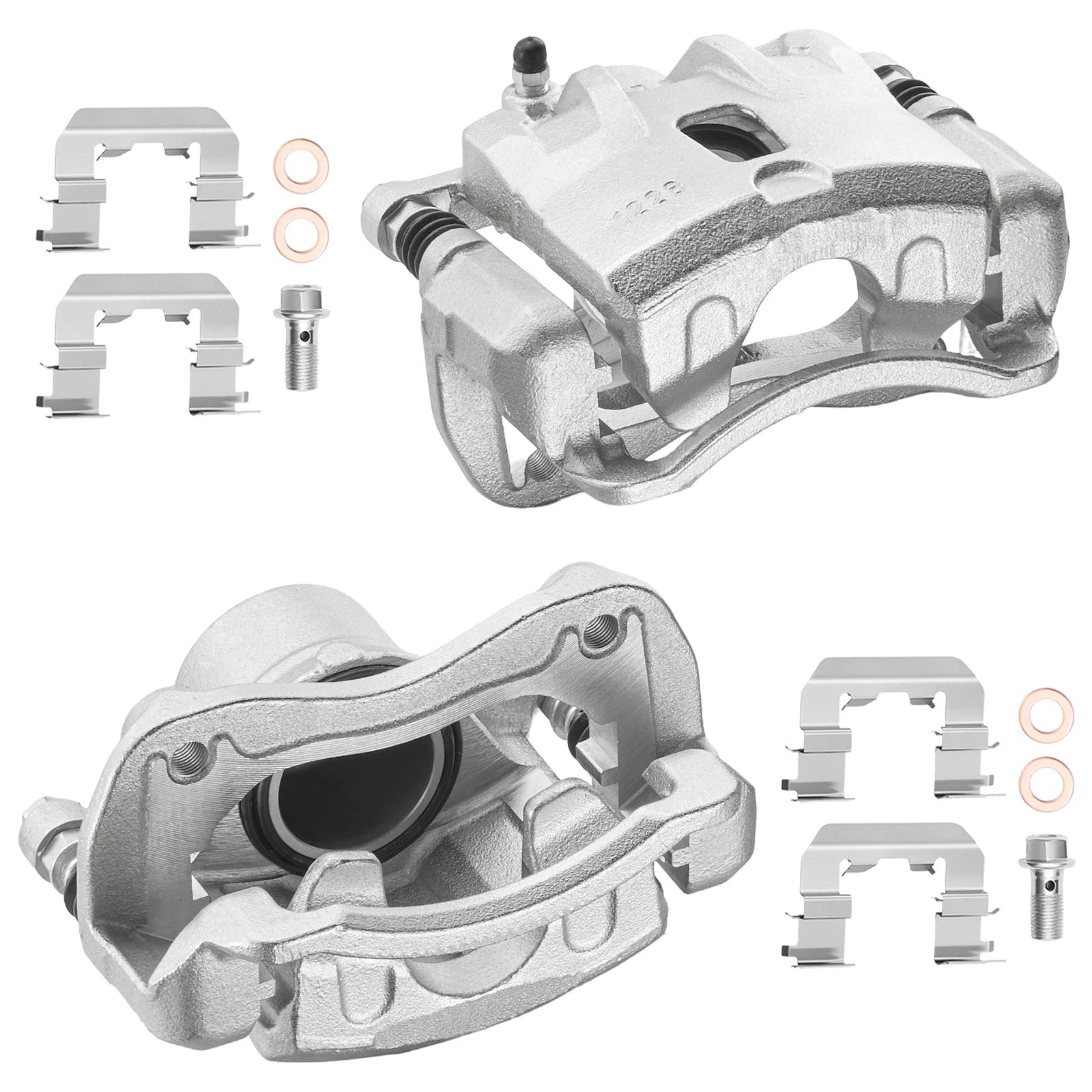 Front Brake Calipers w/ Bracket for Hyundai Elantra & Coupe (2013–2016)