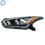 Headlight Assembly for Nissan Versa SV (2020–2021) Halogen Chrome Clear Lens