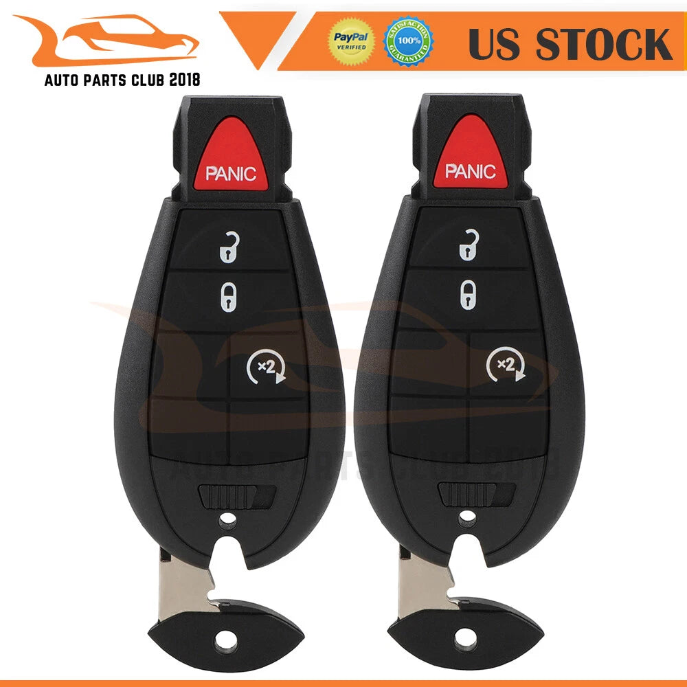 2X Key Entry Remote Fob for Jeep Cherokee (2014–2019) 4 Buttons