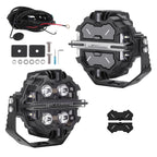 5" 212W LED Driving Lights Combo RGB DRL for ATV UTV 12V