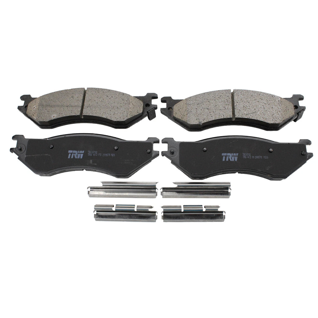 Set of 4 TRW Pro Front Ceramic Brake Pads for Ford Expedition F-150 F-250