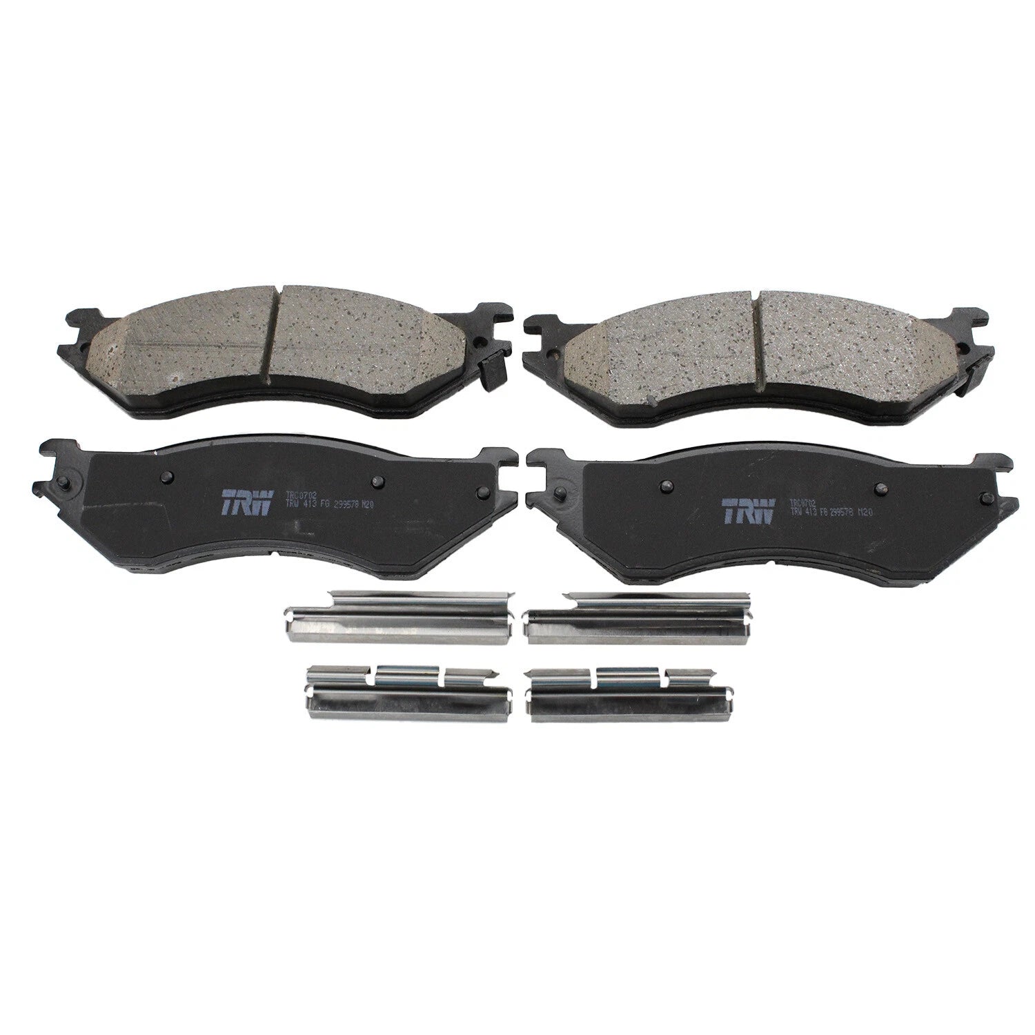 Set of 4 TRW Pro Front Ceramic Brake Pads for Ford Expedition F-150 F-250