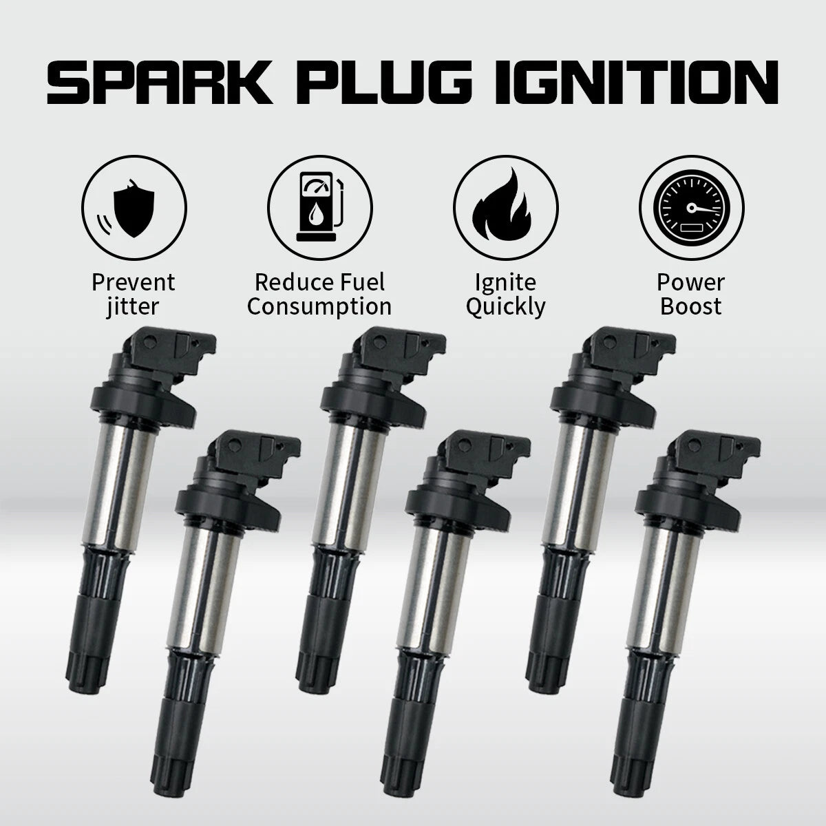 6X Ignition Coils Pack for BMW E53 E60 E63 E65 X5 545i 550i 745i (2000–2010)