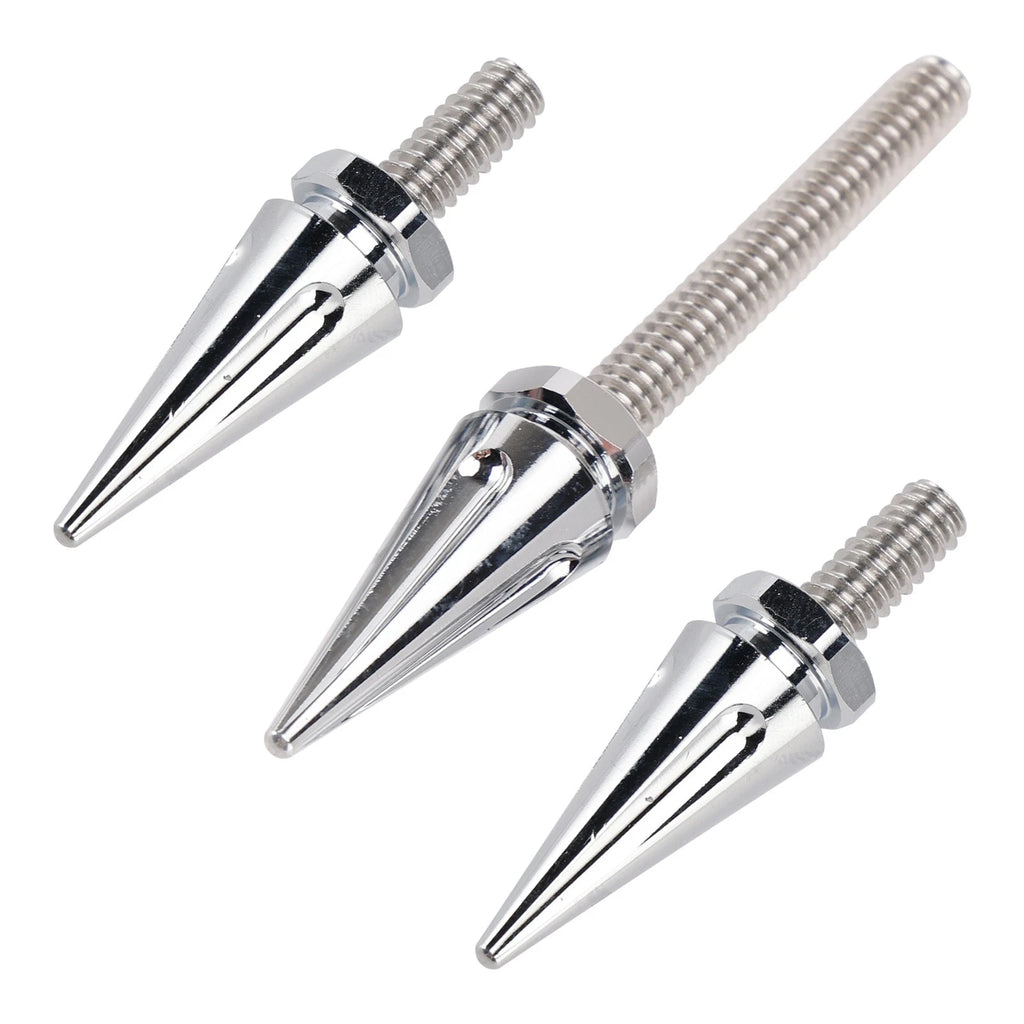 3X Silver Spike Windshield Bolts for Street Glide Electra Glide Touring (2014–2025)