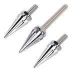 3X Silver Spike Windshield Bolts for Street Glide Electra Glide Touring (2014–2025)