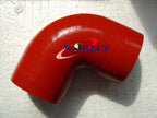 90 Degree 63mm Silicone Elbow Hose for Intercooler Turbo Pipe RED 2.5"