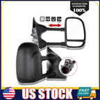 Pair of Power Heated Tow Side View Mirrors for Ford Super Duty (1999–2007)