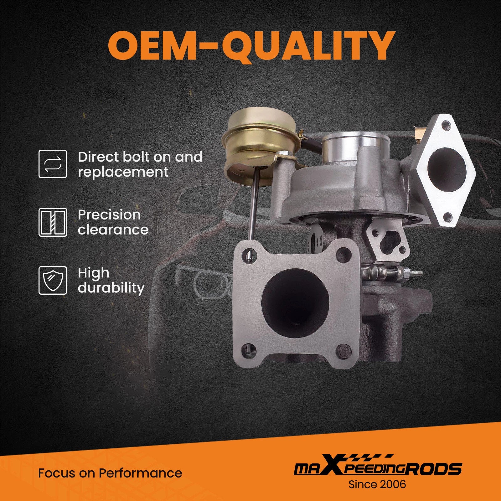 Turbocharger for Toyota Land Cruiser 4Runner Hiace Hilux (1990–2000)
