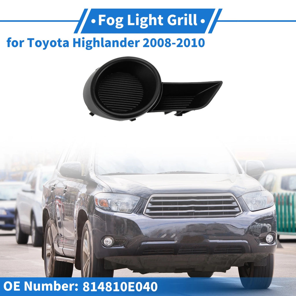 Front Bumper Fog Light Cover No. 814810E040 for Toyota Highlander (2014–2019)