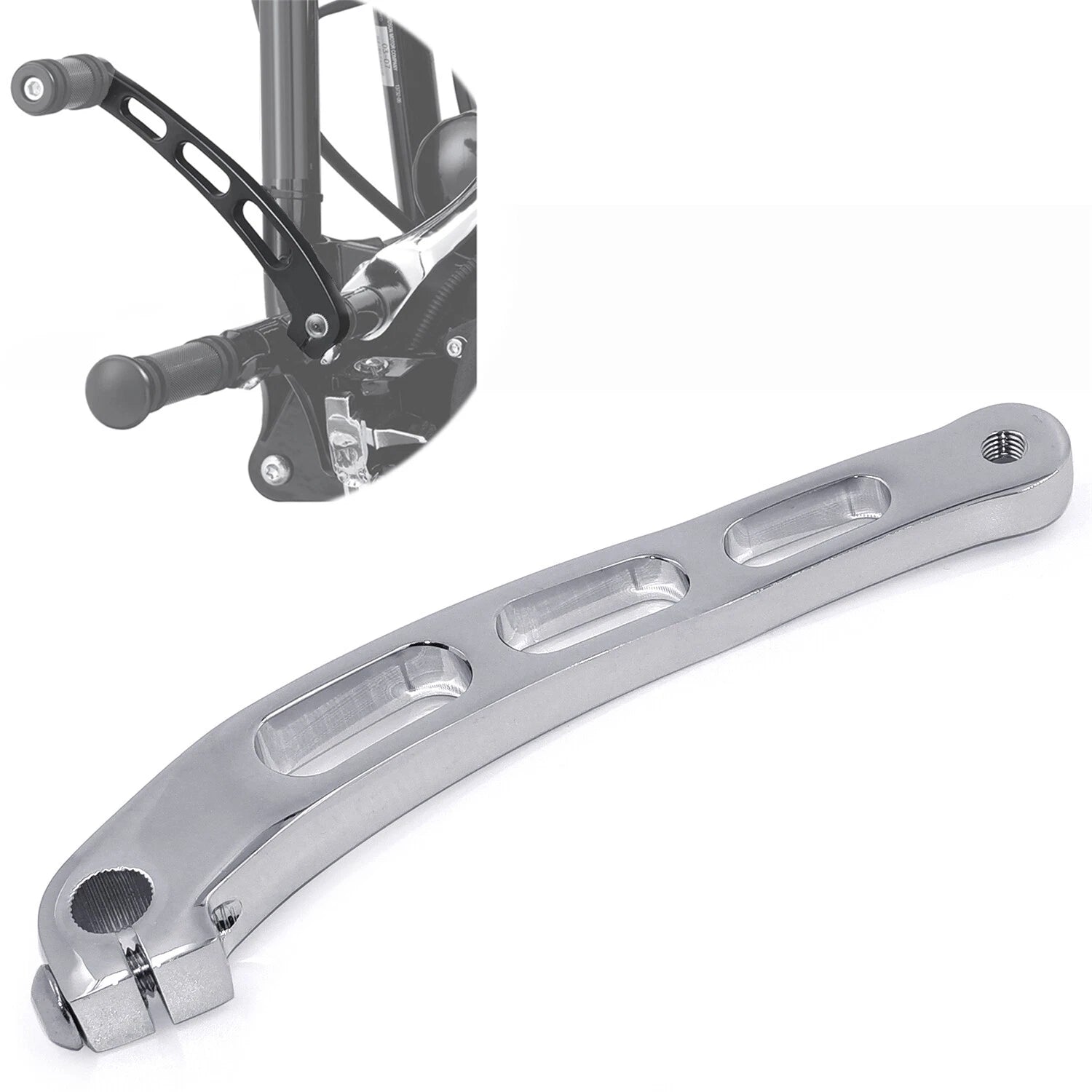 Chrome Billet Aluminum Foot Shift Lever for Harley Dyna FLD FXD FXDF (1991–2017)