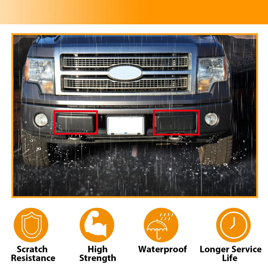 Pair Front Bumper Guard Inserts for Ford F150 (2009-2014)