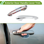 Exterior Door Handle Cover Trim for BMW X3 (2018–2022) Silver Tone