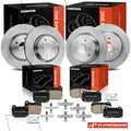 Set of 4 Disc Brake Rotors & Ceramic Pads for Nissan 350Z (2003–2009)