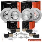 Set of 4 Disc Brake Rotors & Ceramic Pads for Nissan 350Z (2003–2009)