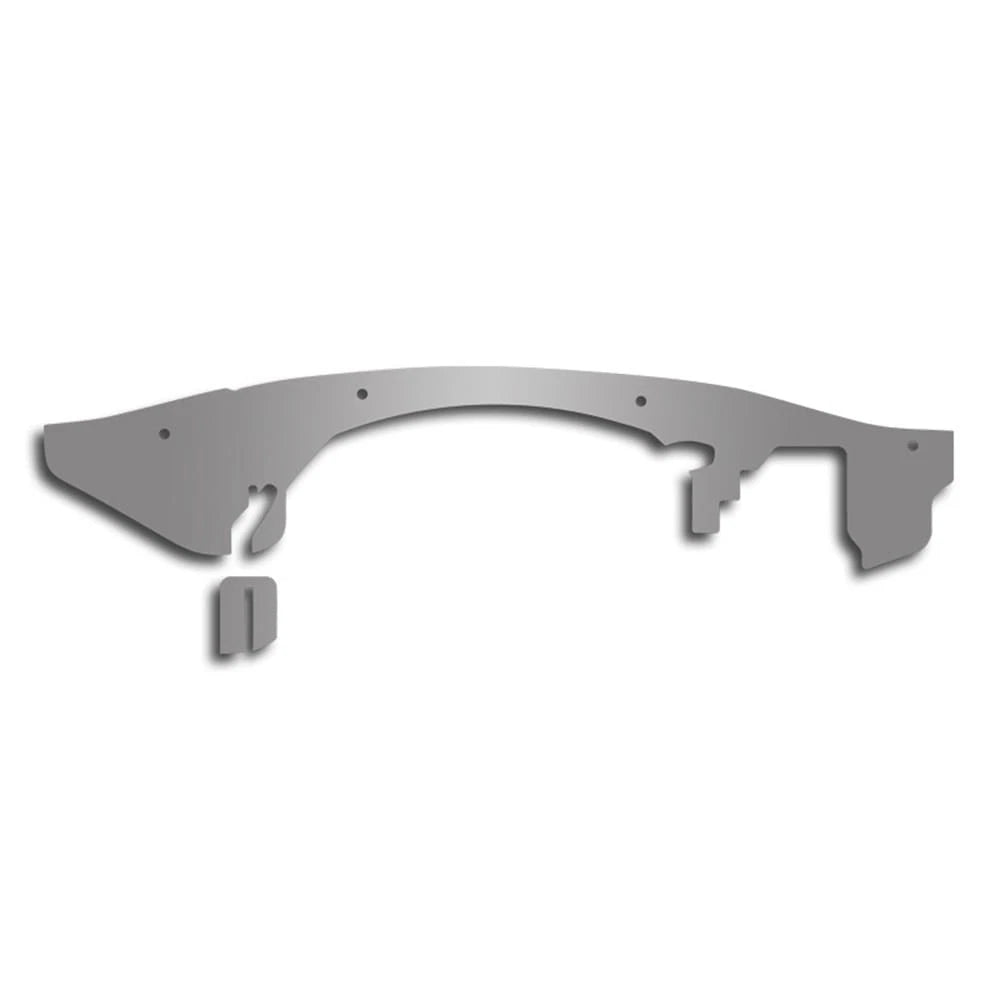 Brushed Stainless Steel Firewall Panel for 2010–2015 Chevy Camaro V6 V8