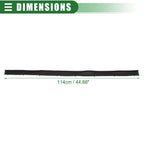1 Pair Window Weatherstrip for Ford F-250 (1997–2007) No.F81Z2520758AA Black Rubber