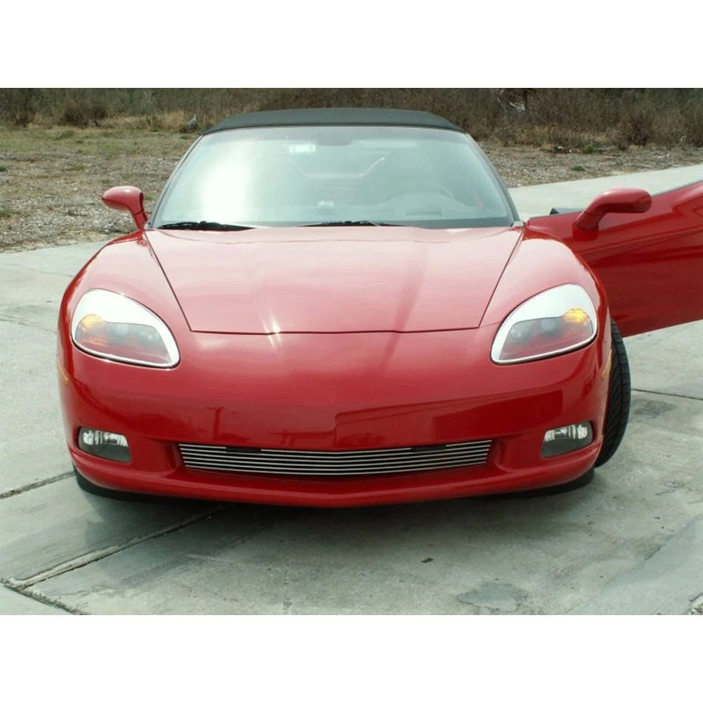 2pc Chrome ABS Aggressive Eyebrow Kit for 2005-2013 Chevy Corvette C6