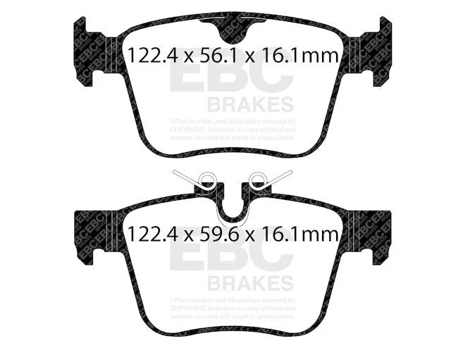 Rear Brake Pad Set for Jaguar XE (2017–2020) VS288WC
