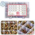Set of 720 Hexagon Bolts, Nuts, and Washers for Automotive Use