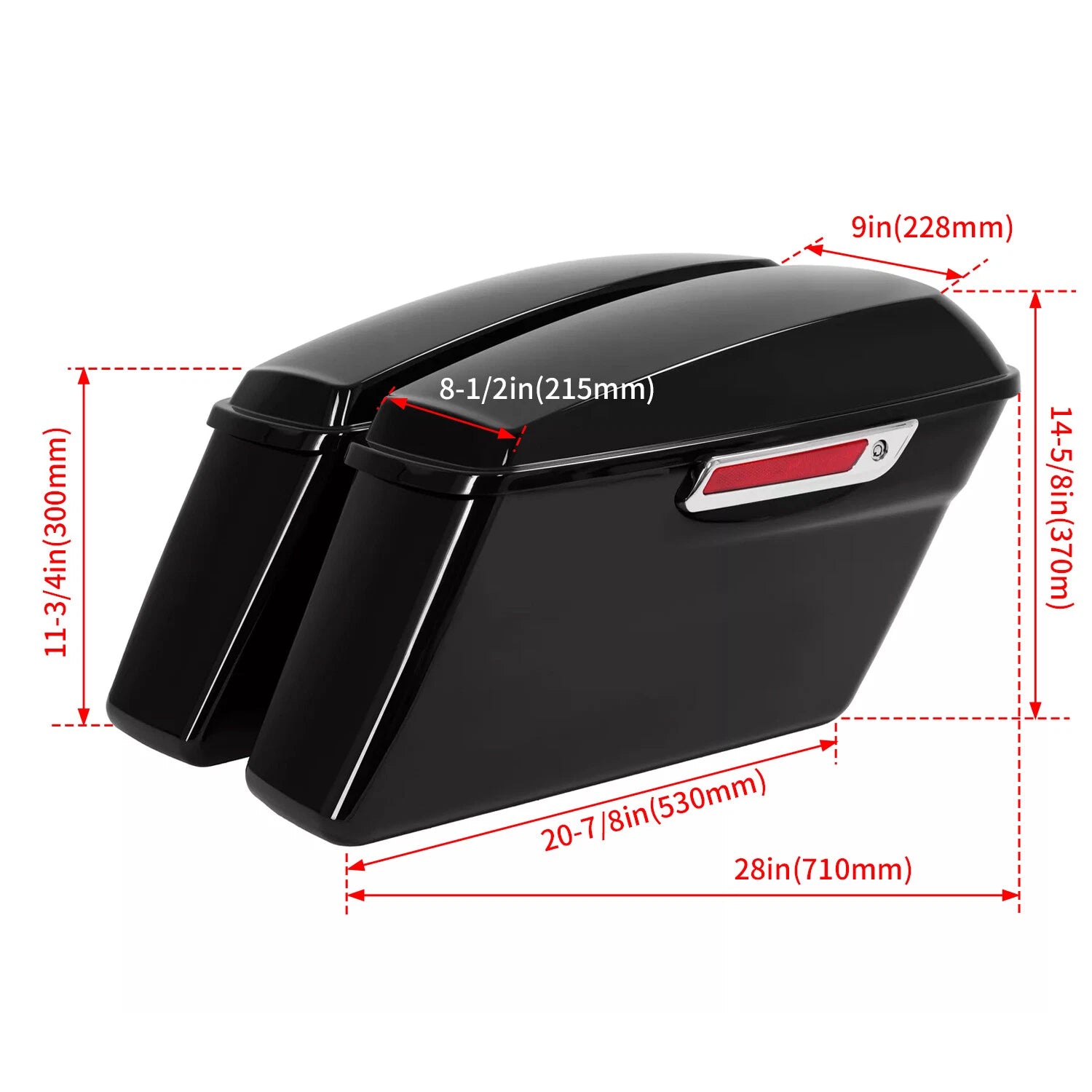 Saddlebag Set for Harley Davidson Touring Road Street Glide (2014–2024)
