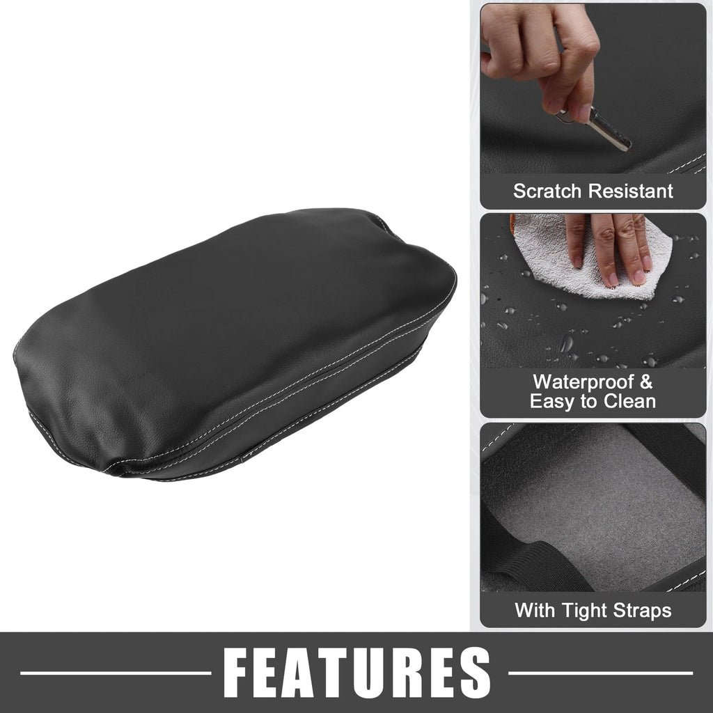 Center Console Cover Armrest Protector for Toyota RAV4 (2019–2022) Black Gray