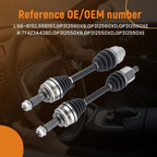 Front CV Axle Shaft Set for Mazda CX-7, CX-9 (2007–2011)